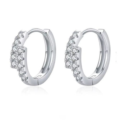 Double Brilliance – women's hoop earrings