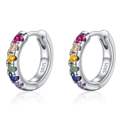 Urban Color Hoop – Trendige Stapelbare Zirkonia Creolen