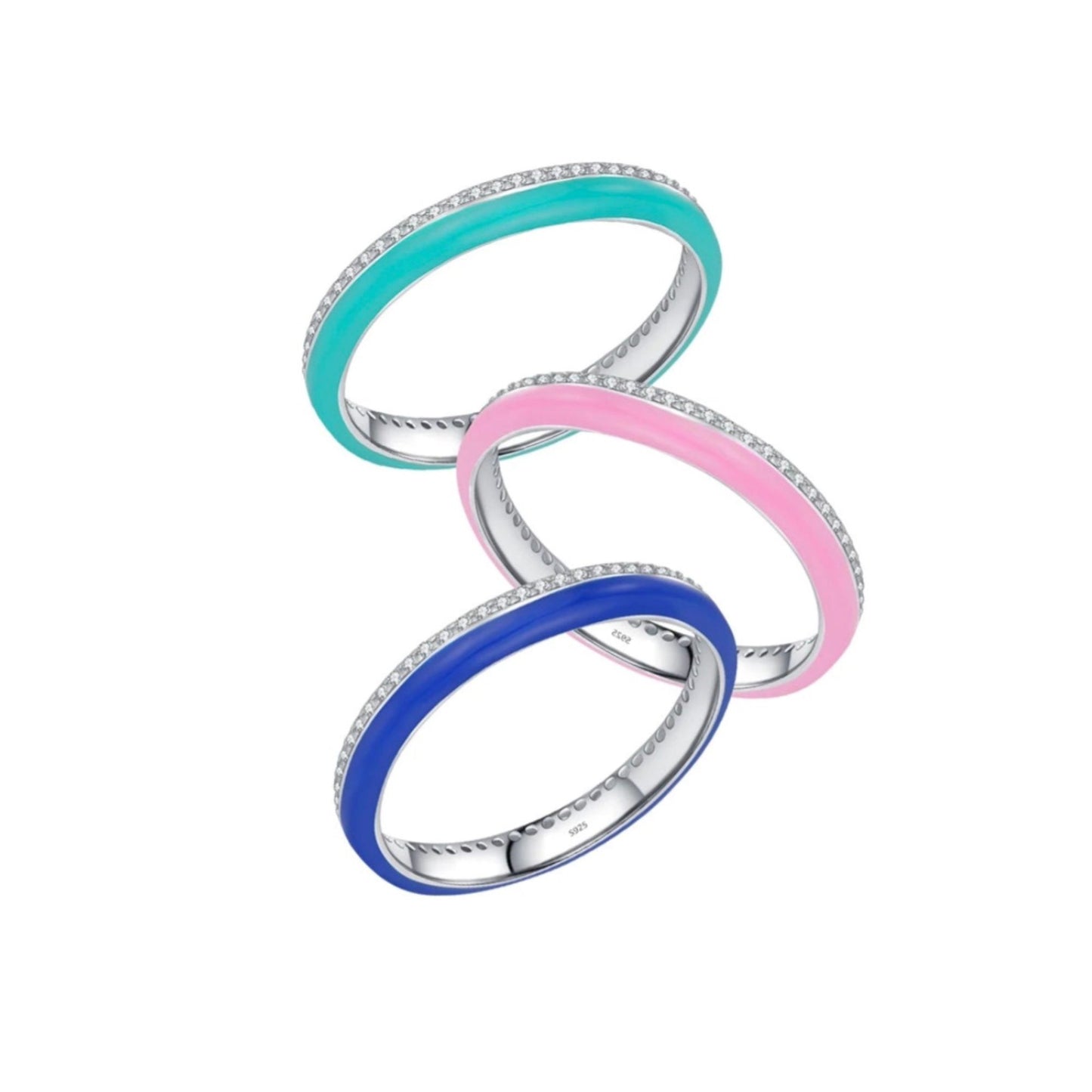 Azure Éternelle – Klein Blue Enamel Spark Ring