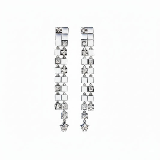 Eternal Glow – Moissanite Drop Ohrringe aus 925 Sterling Silber