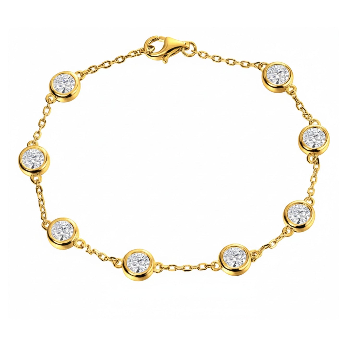 Bubble Spark Elegance – Moissanite Tennis Armband