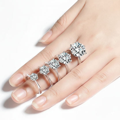 Ewiges Funkeln –  Moissanite Solitaire Verlobungsring