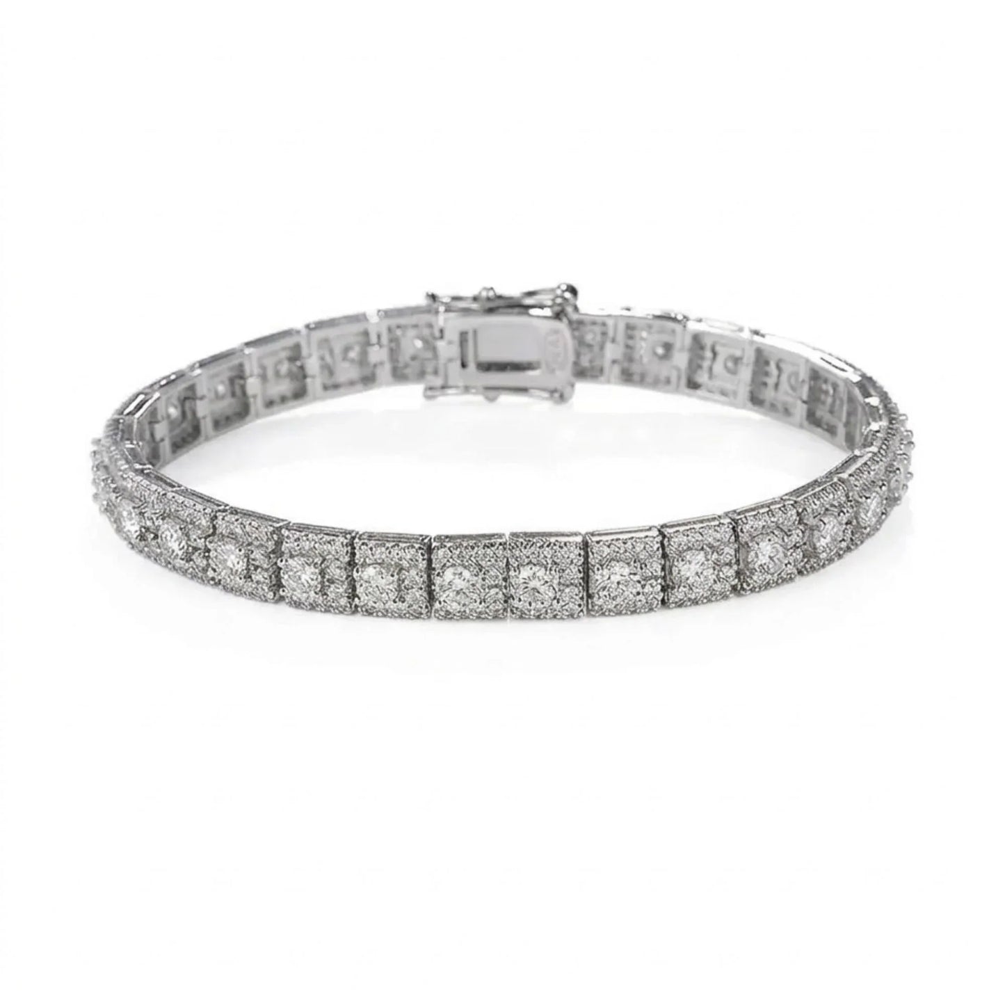 Square Radiance – Moissanit Tennisarmband - Alyrah Jewellery