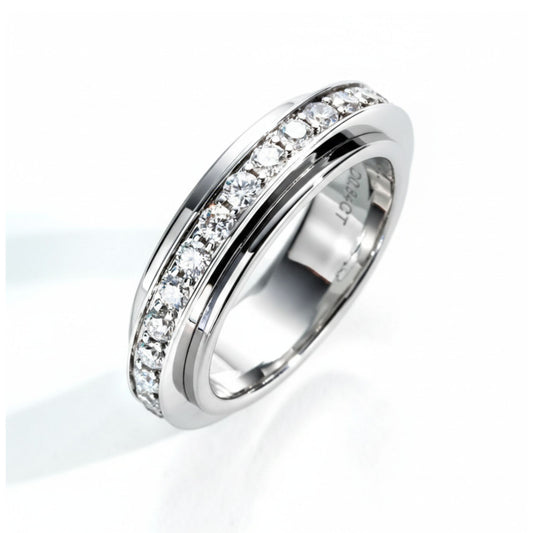 Infinite Motion – Moissanit-Spinner-Ewigkeitsring