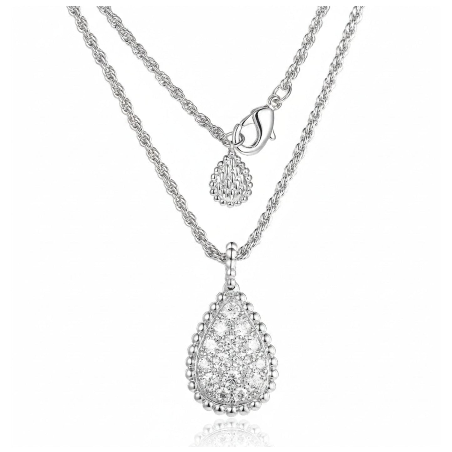 Boho Sparkle –Zirkonia-Tropfen-Anhänger