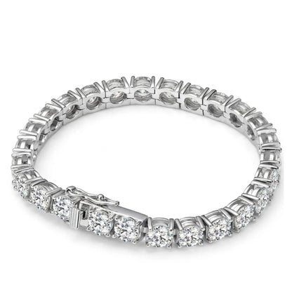 Ice Crown – Zircon Tennisarmband aus 925 Sterling Silber mit 18K Weißgold-Finish - Alyrah Jewellery