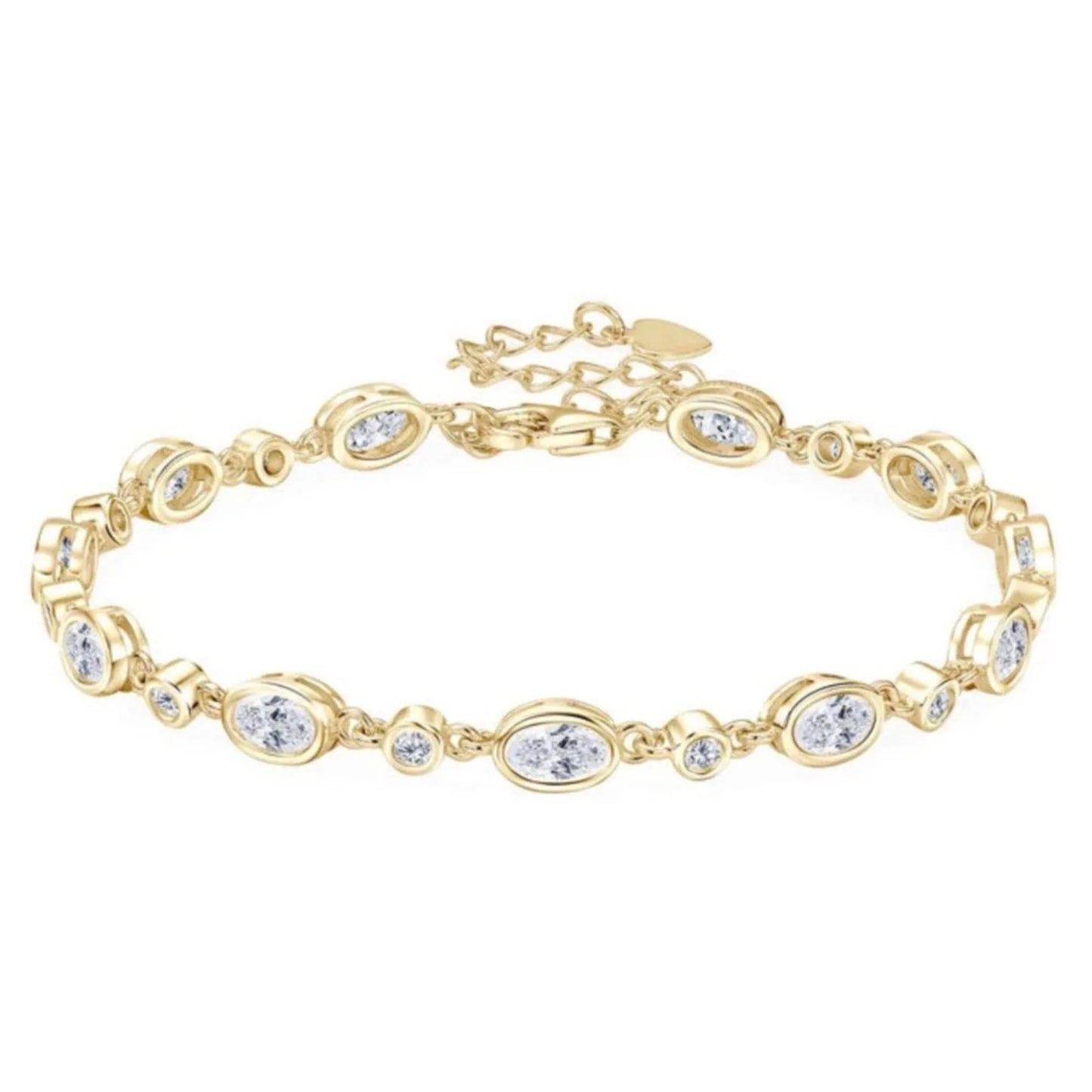 Leuchtender Zauber – Tennisarmband Moissanite , Luxuriöses Schmuckstück - Alyrah Jewellery