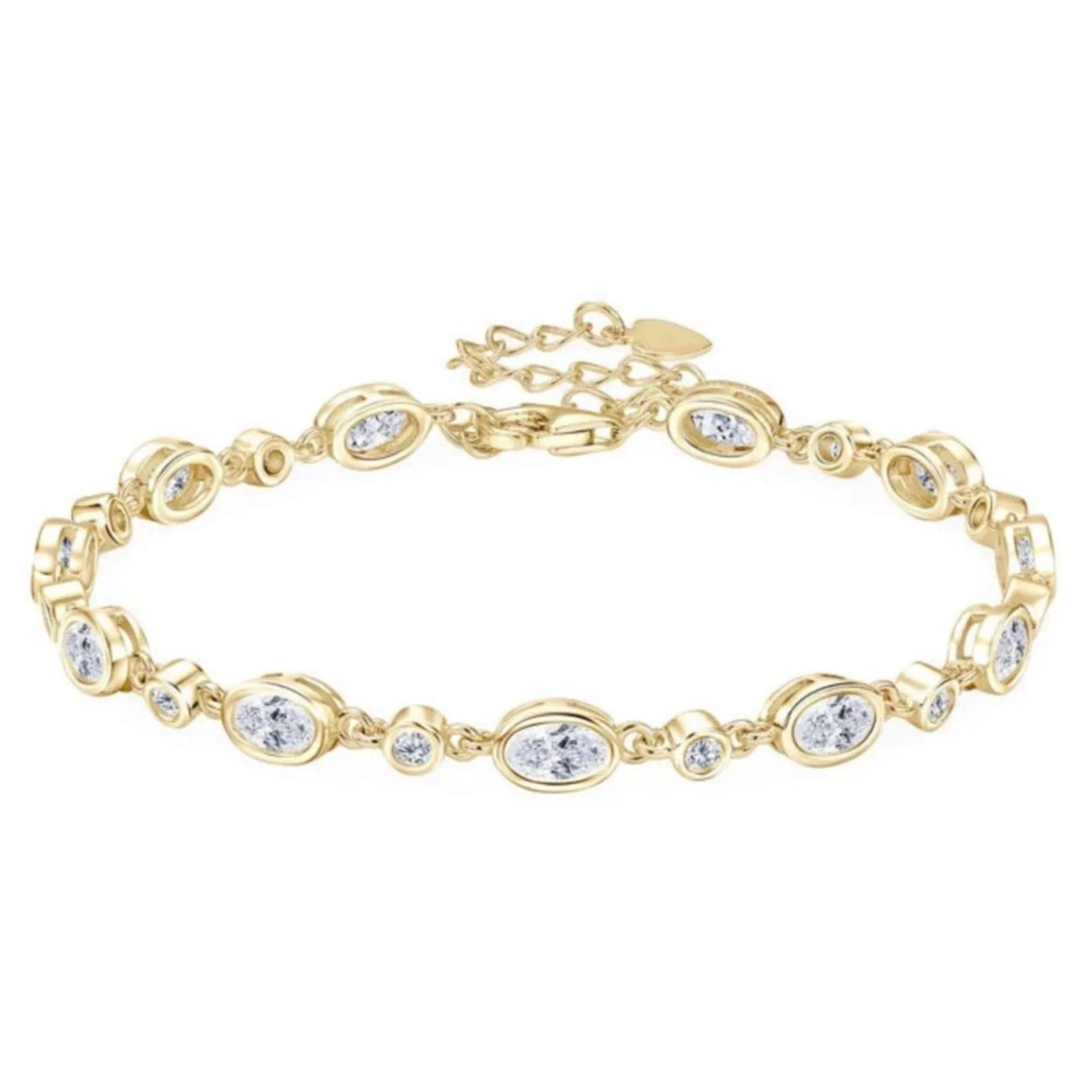 Leuchtender Zauber – Tennisarmband Moissanite , Luxuriöses Schmuckstück - Alyrah Jewellery