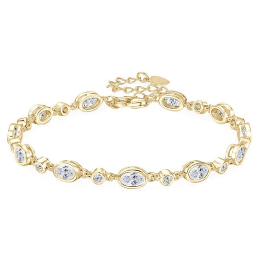 Leuchtender Zauber – Tennisarmband  Moissanite , Luxuriöses Schmuckstück