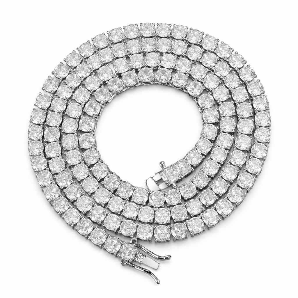 Luna Ice Tennis –  Moissanite Halskette