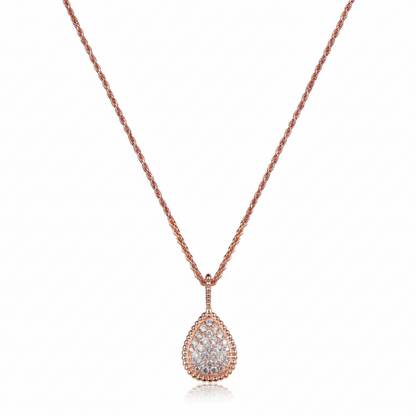 Boho Sparkle –Zirkonia-Tropfen-Anhänger