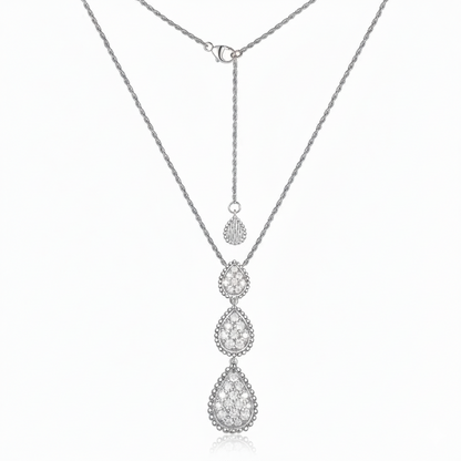 Boho Sparkle –Zirkonia-Tropfen-Anhänger