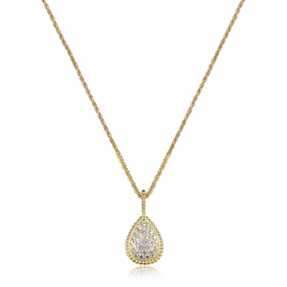 Boho Sparkle –Zirkonia-Tropfen-Anhänger