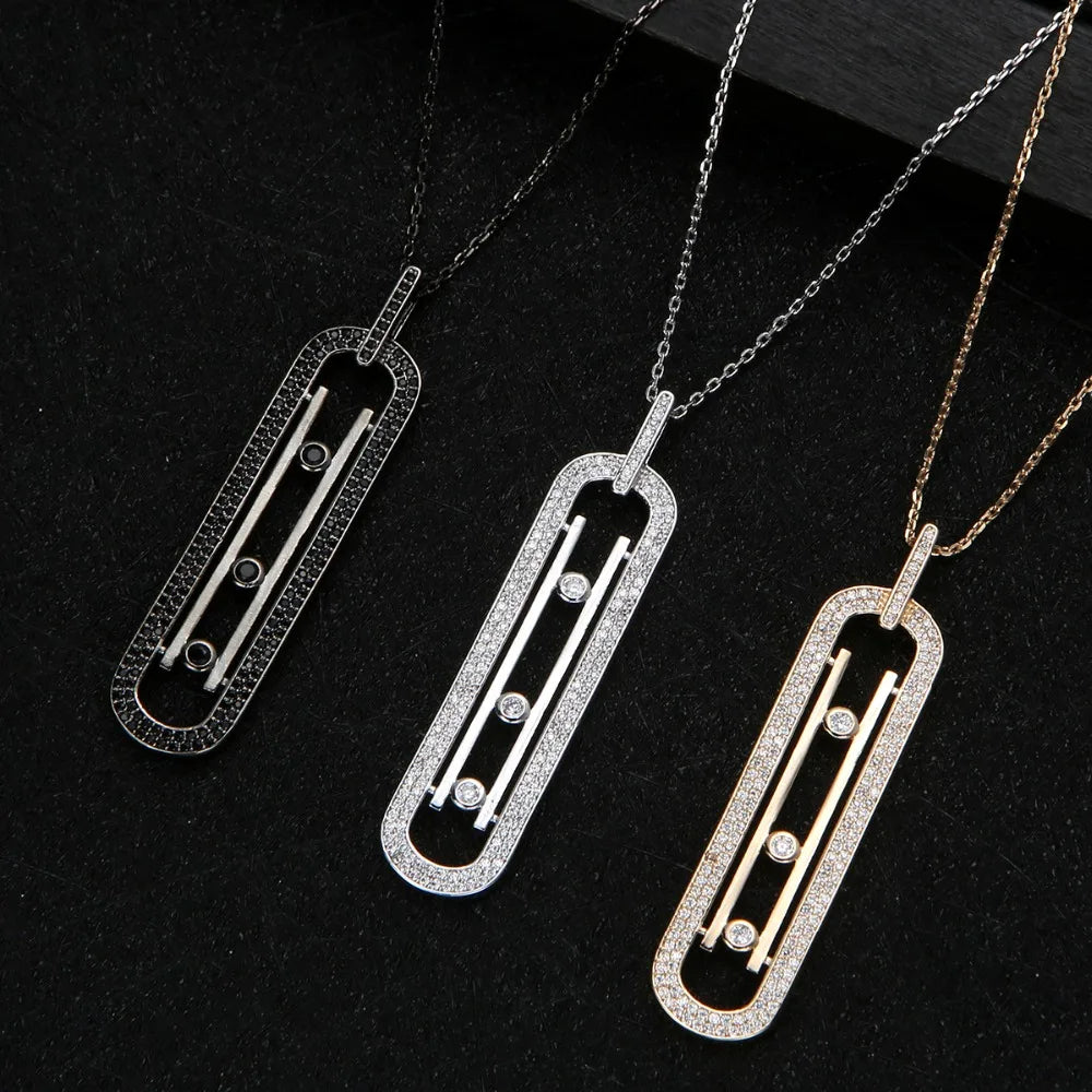 Luxury Geometry – Schichtbares Schmuckset: Anhänger, Ohrringe & Ring