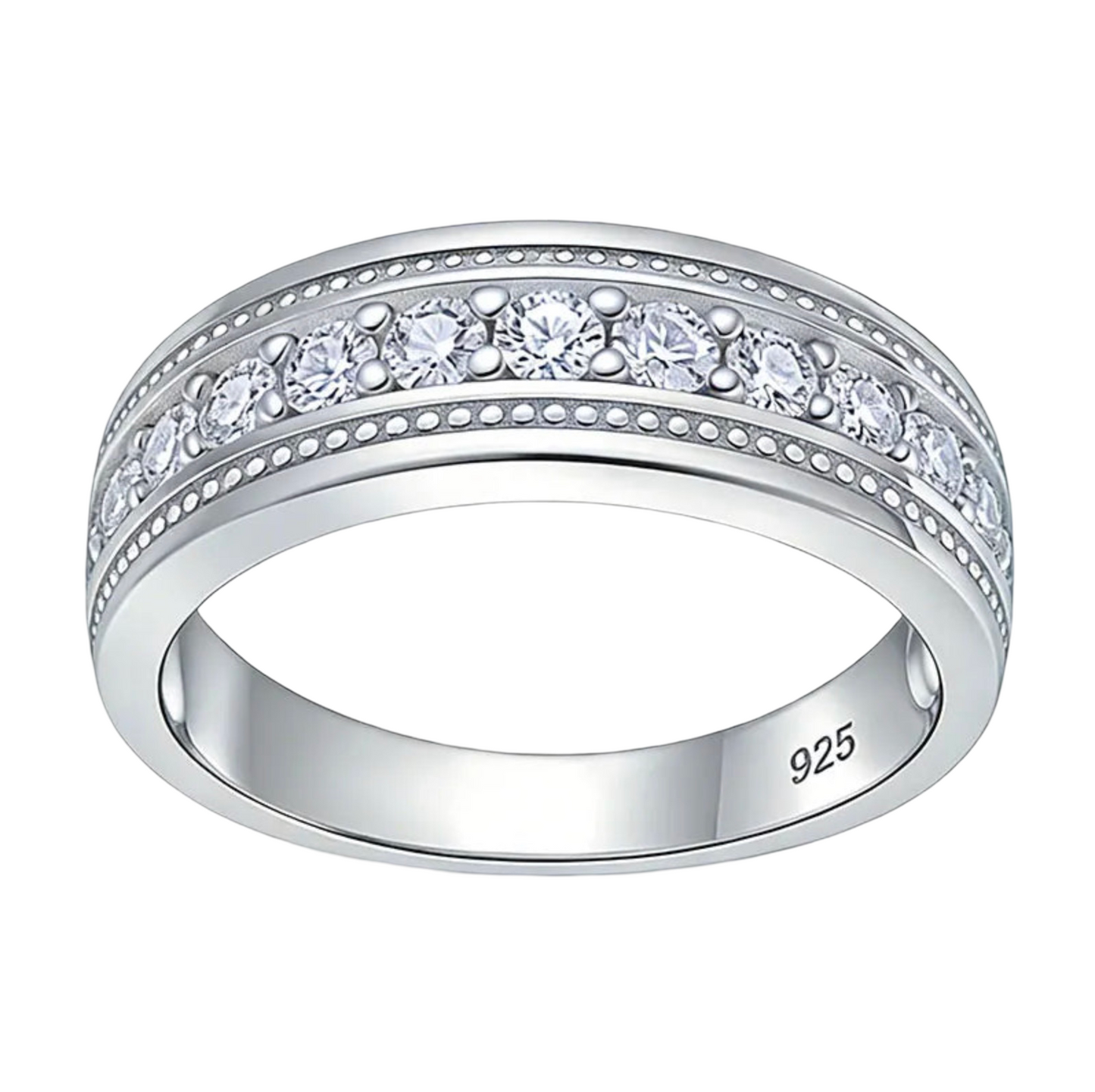 Brilliant Half – Moissanit Halb-Eternity Ring