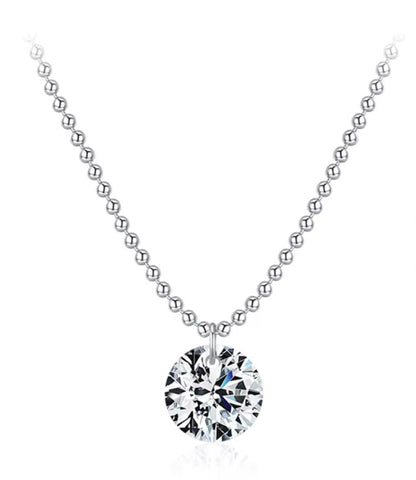 Radiant Geo – Collana con pendente in moissanite