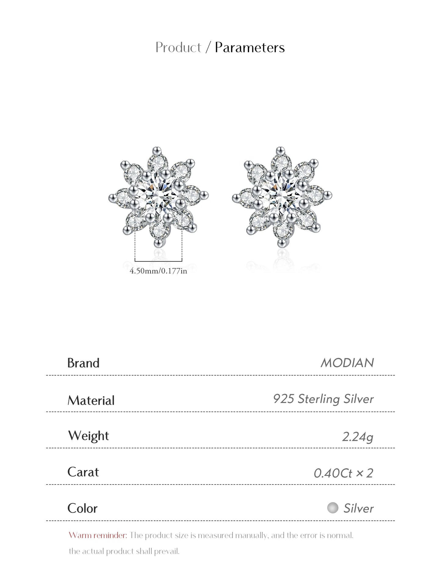 Urban Bloom – Moissanite Flower Stud Earrings