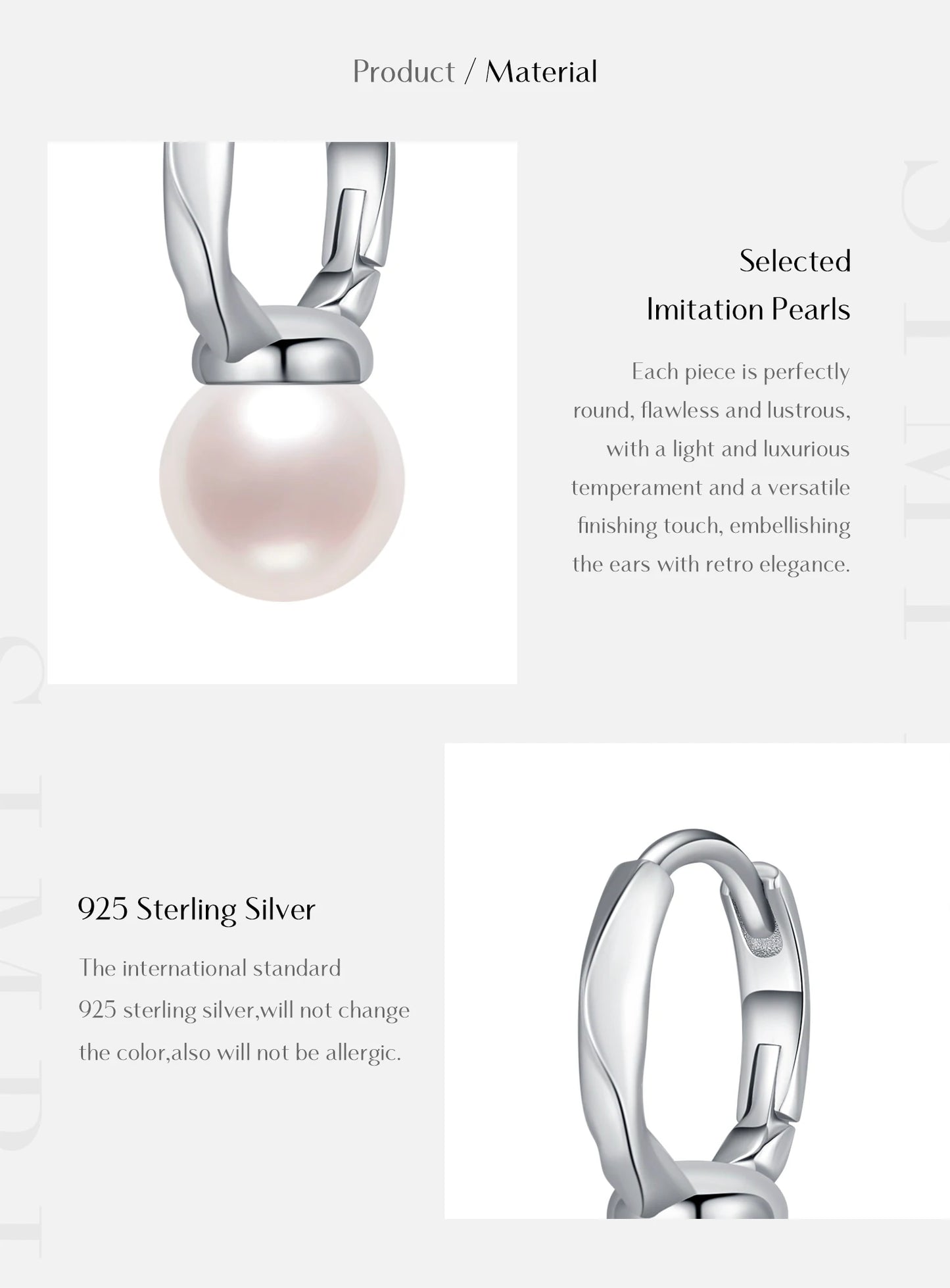 Ocean Whisper – Orecchini a cerchio con perle di conchiglia