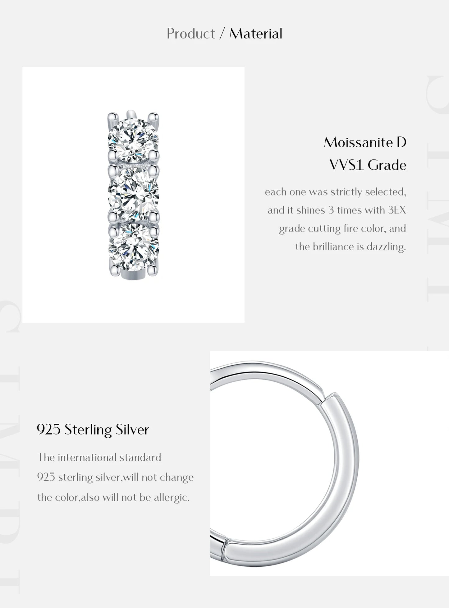 Luminous Ring – Moissanit Creolen