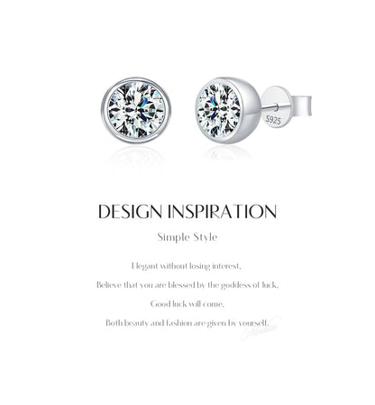 Radiant Glow – Moissanit Ohrstecker