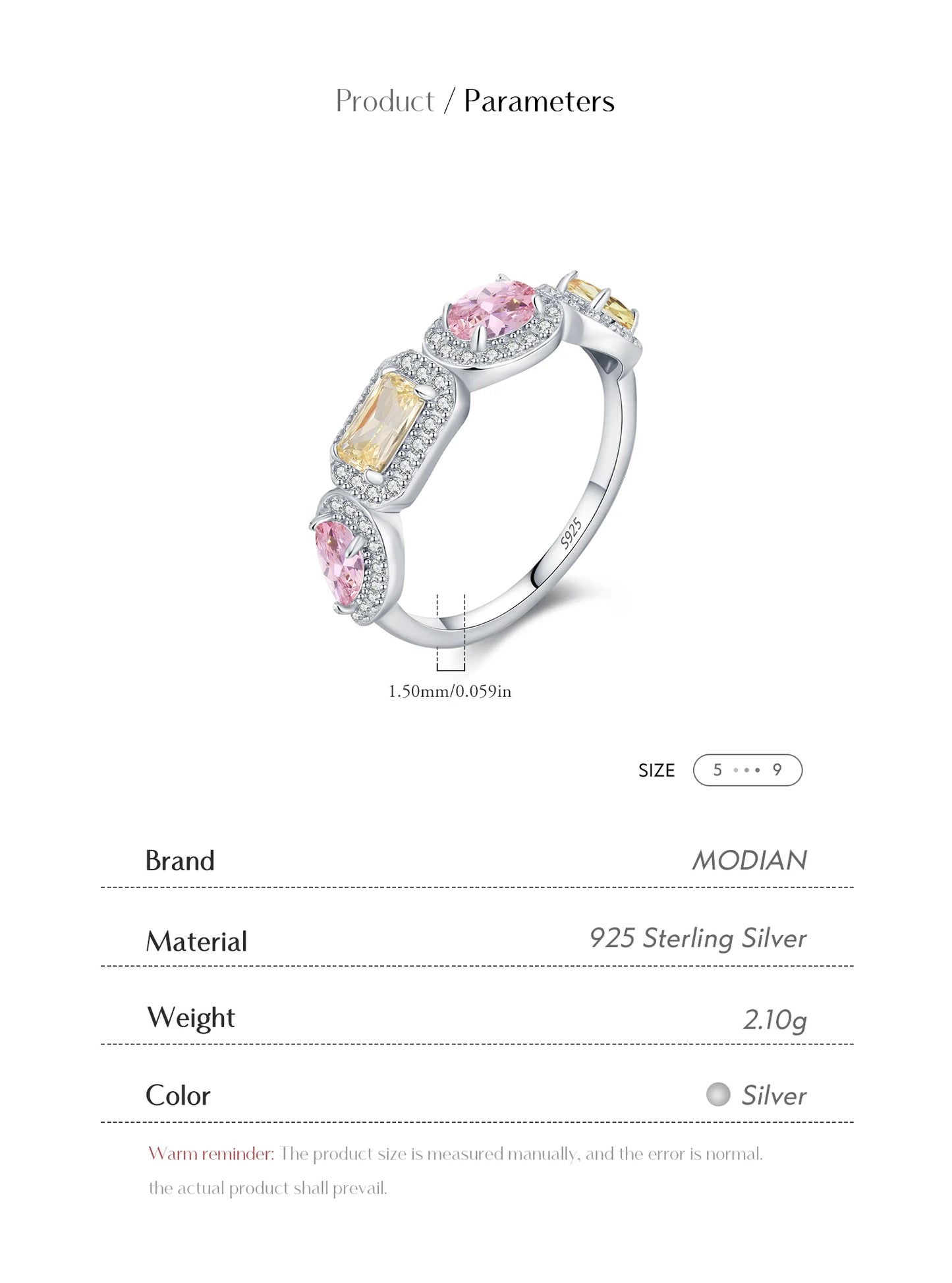 Candy Glow – Damen-Cocktailring