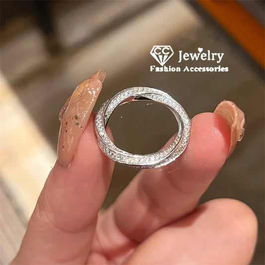 ALYRAH "Women's White Gold Plated Sterling Ring – Elegant Engagement & Wedding Jewelry | CC708"