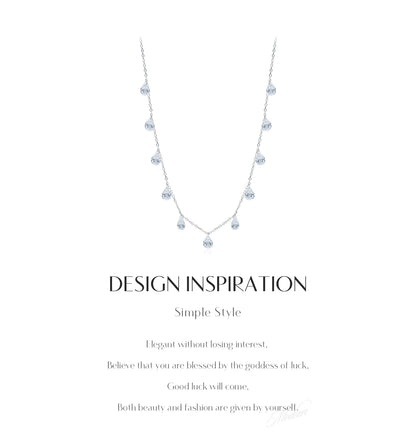 Urban Crystal Drop – Collana girocollo con clavicola scintillante