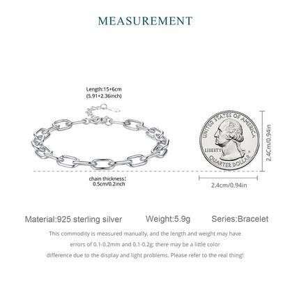 Paperclip Luxe Charm – Bracciale regolabile