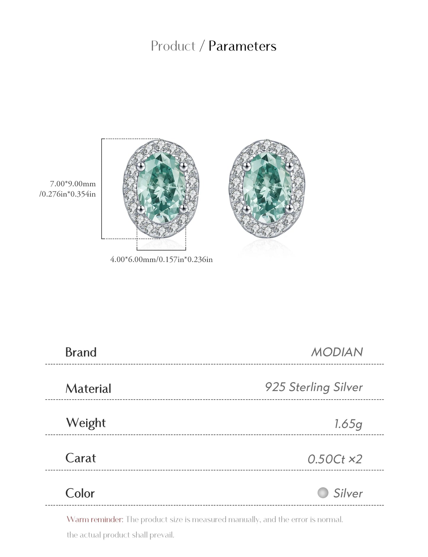 Emerald Halo – Green Moissanite Oval Stud Earrings