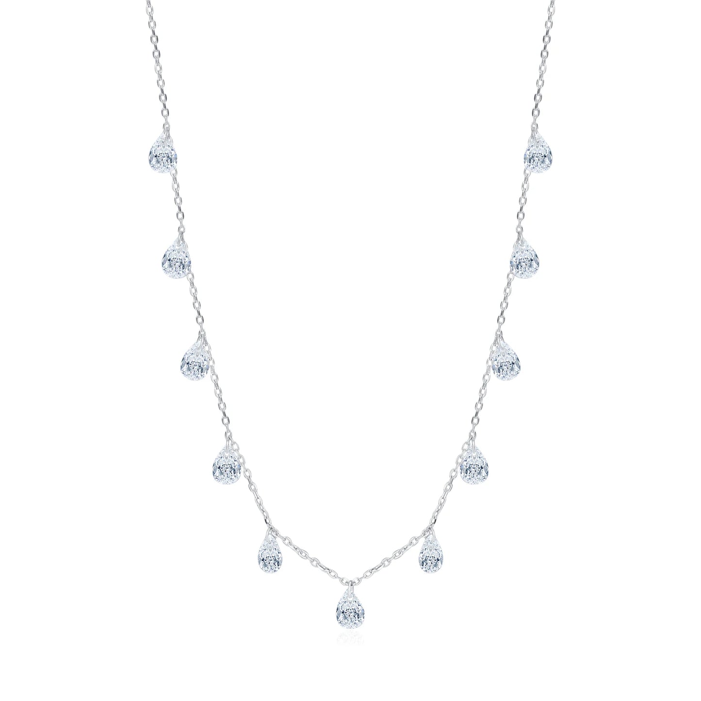 Urban Crystal Drop – Collana girocollo con clavicola scintillante