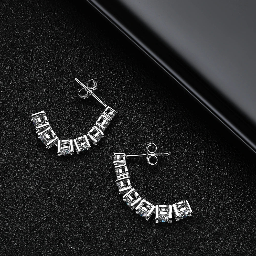 Urban Drop Spark – Orecchini pendenti con moissanite