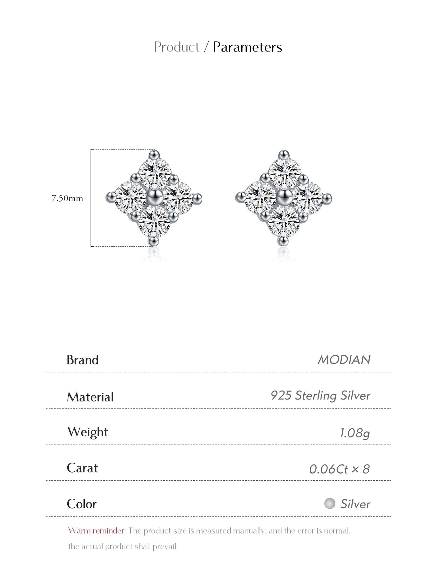 Urban Spark – Moissanite Stud Earrings
