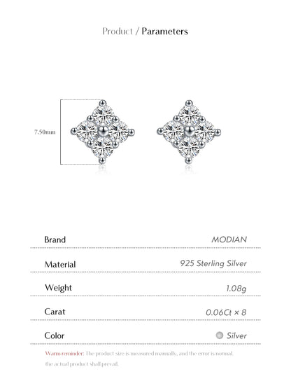 Urban Spark – Moissanite Stud Earrings