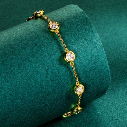 Bubble Spark Elegance – Moissanite Tennis Armband