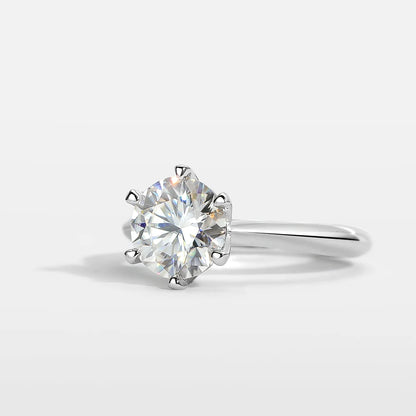 Ewiges Funkeln –  Moissanite Solitaire Verlobungsring