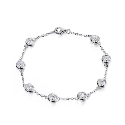 Bubble Spark Elegance – Moissanite Tennis Armband