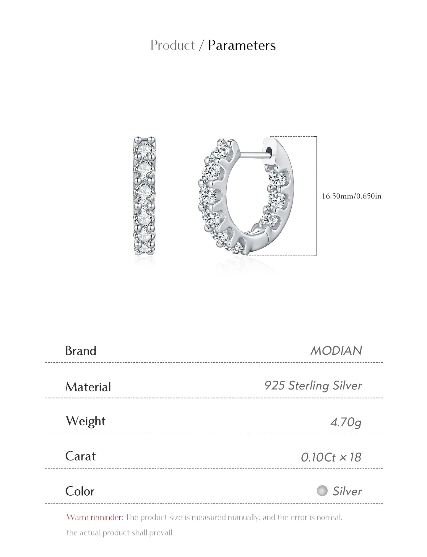 Dazzle Loop – Moissanite Hoop Earrings