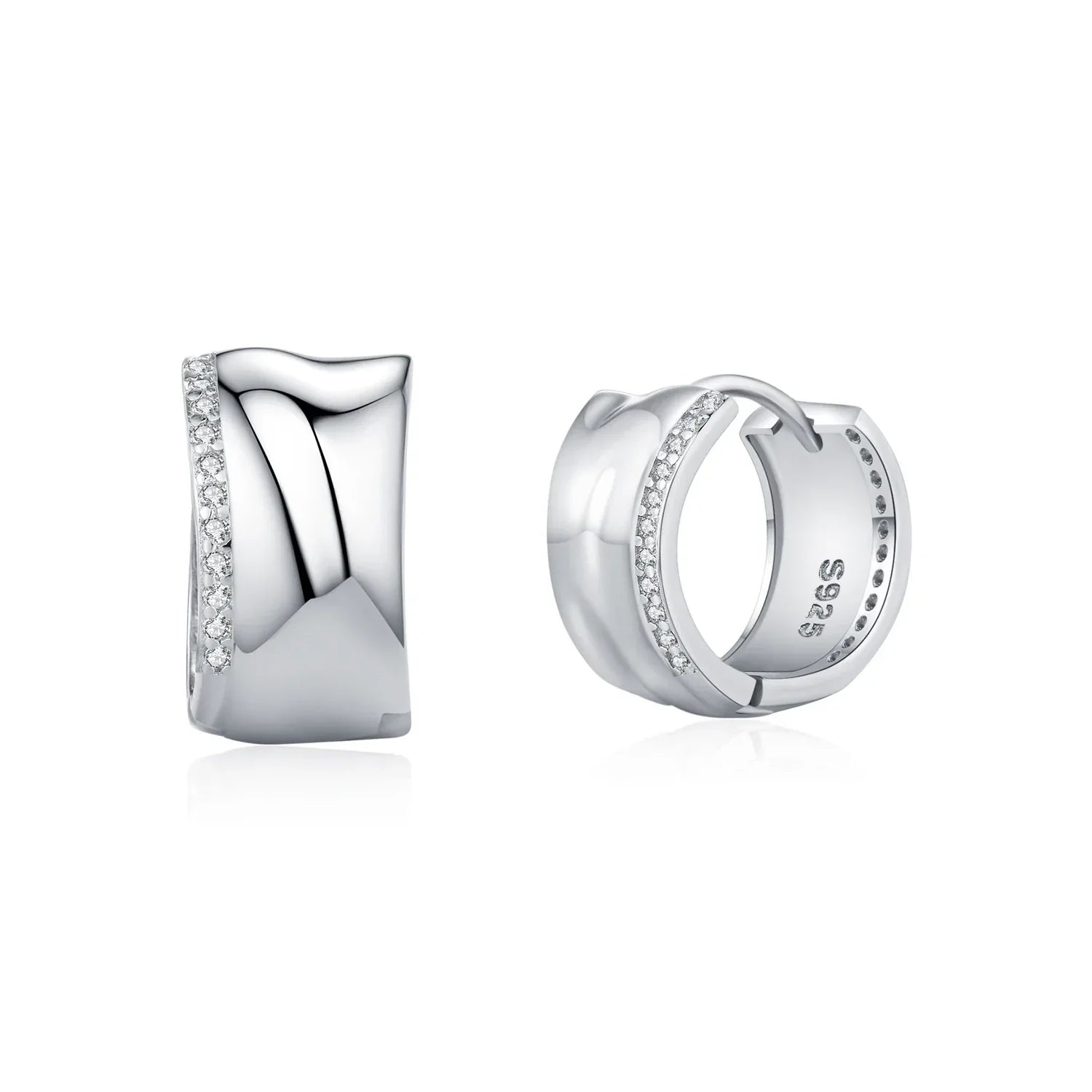 Liquid Flow – CZ Creolen - Alyrah Jewellery