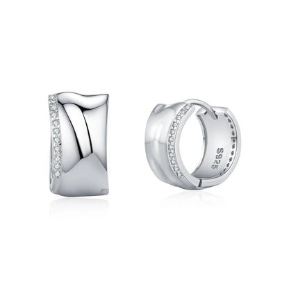 Liquid Flow – CZ Creolen - Alyrah Jewellery