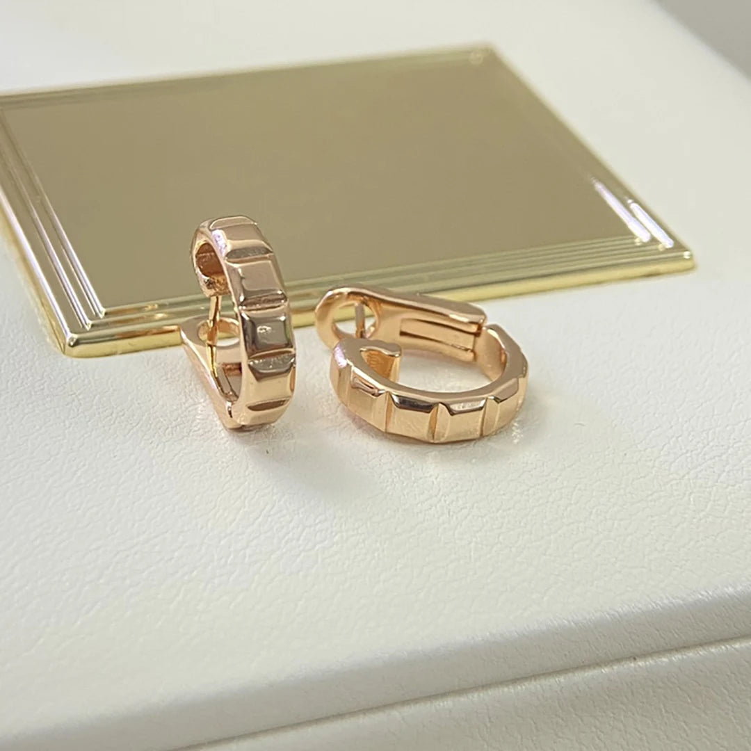 Eleganza parigina – Orecchini in argento sterling con placcatura in oro 18 carati, lusso francese per le donne