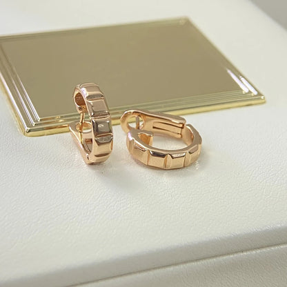 Eleganza parigina – Orecchini in argento sterling con placcatura in oro 18 carati, lusso francese per le donne