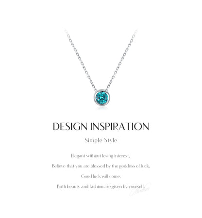 Urban Teal Glow – pendente rotondo in zirconia