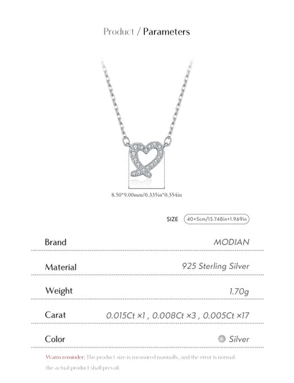 Cuore Eterno – Collana con pendente a forma di cuore irregolare in moissanite