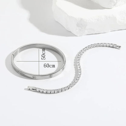 Urban Love Duo – Lussuoso set composto da bracciale rigido e pendente