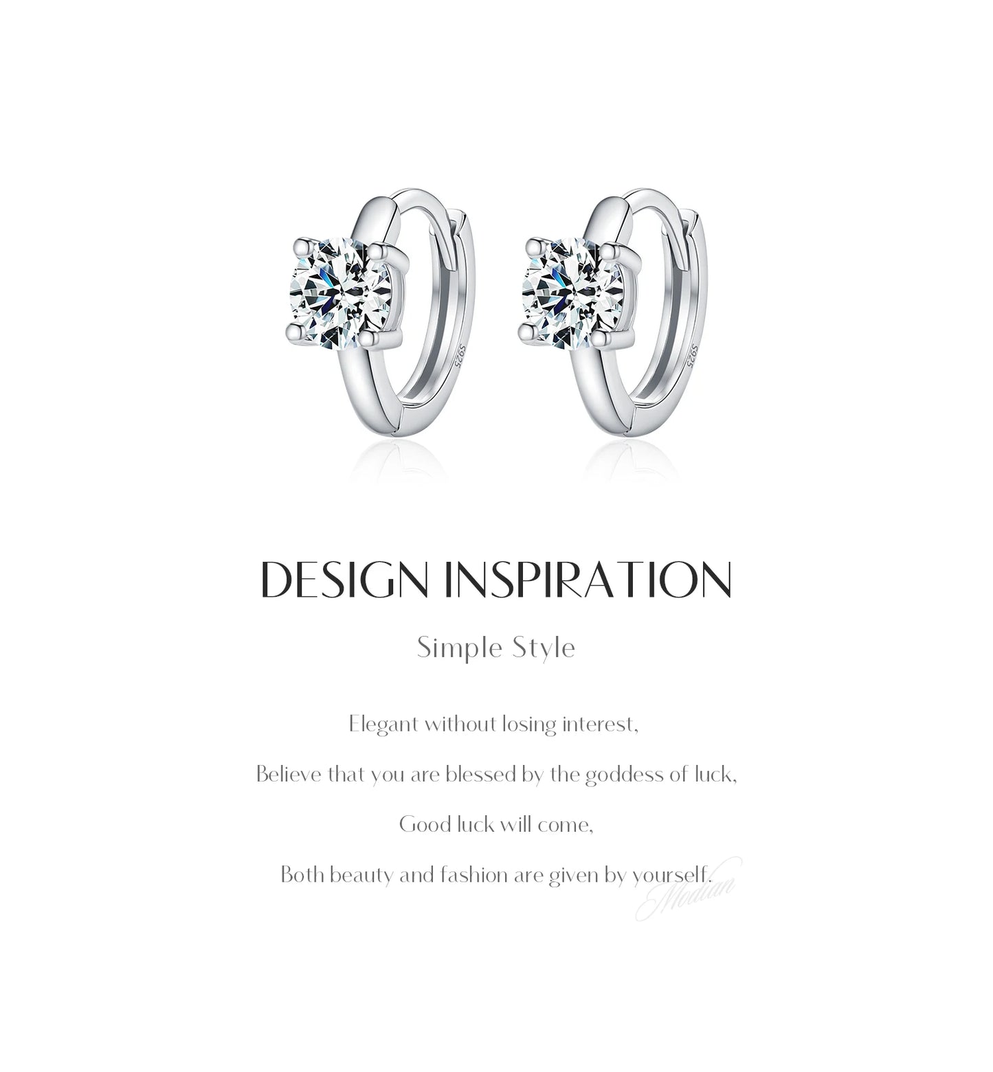 Eternal Glow – Moissanite hoop earrings