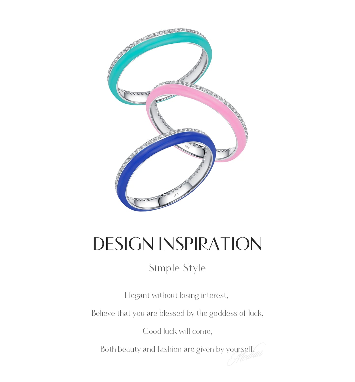 Azure Éternelle – Klein Blue Enamel Spark Ring