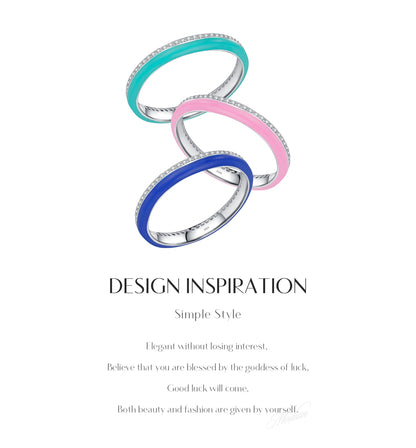 Azure Éternelle – Klein Blue Enamel Spark Ring