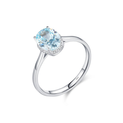 Urban Ocean Oval – Blue Wedding Ring