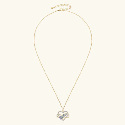 Infinite Love Spark – Moissanite Herz Halskette