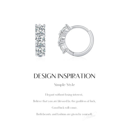 Luminous Ring – Moissanit Creolen